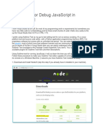 3 How To Run or Debug JavaScript in Sublime Text