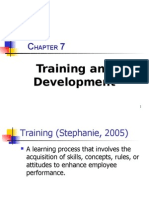 Chapter 7 Training and Development