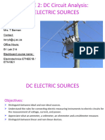 Lecture 2 - DC Electric Sources