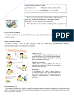 Atividade 3 - Texto 3 - O Método Científico