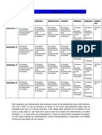 Progama de Entreamiento en Casa - Documentos de Google