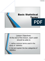 Basic Statistical Terms