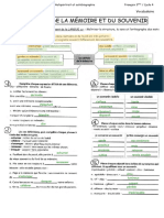 Le - Vocabulaire - de - La - Memoire. Correction