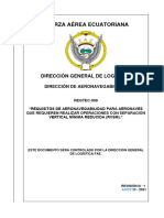 Regtec 009 Requisitos de Aeronavegabilidad para Aeronaves Que Requieren Realizar Operaciones Con Separación Vertical Mínima Reducida (RVSM) - Rev. 1