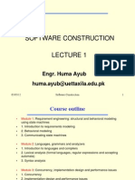 Lecture 1 of Software Construction