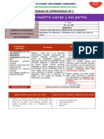 Conocemos Nuestro Cuerpo y Sus Partes.: Actividad de Aprendizaje #1