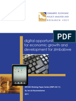 2011 Digital Opportunities For Economic Growth and Development For Zimbabwe