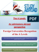 A Levels Study Abroad