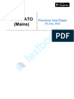 OSSC ATO (Mains) - 2022 Official Paper (Held On 26 July, 2023)