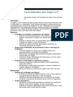 Tarefa Investigativa de Matemática Sobre Origami No 9º Ano