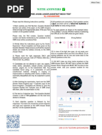 Free Junior Assistant Mock Test (With Answers Marked)