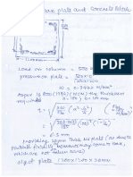 Design of Box Plate and Concrete Block