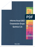 Informe de JUNTA Directiva de Corporación Grupo Quimico Gestion Año 2023 DEF