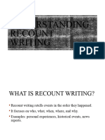 Recount Writing Presentation