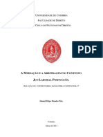 A Mediacao e A Arbitragem No Contexto Jus-Laboral Portugues. Solucao Ou Controversia em Materia Constitucional