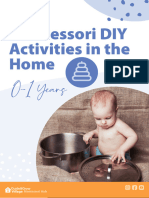 Montessori DIY Activities in The Home 0 1 Years