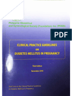 POGS CPG 2018 On Diabetes Mellitus in Pregnancy