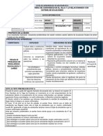 Guía de Aprendizaje de Sistema de Ecuaciones