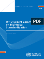 WHO Expert Committee On Biological Standardization: WHO Technical Report Series