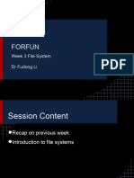 Week 3 File Systems
