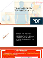 Aula 01 D Introdução SISTEMA E HOMEOSTASE