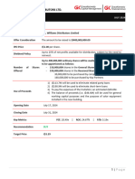 R.A. WILLIAMS DISTRIBUTORS LIMITED IPO Analysis