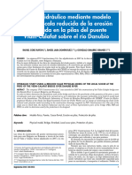 Estudio Hidráulico Mediante Modelo Físico A Escala Reducida de La Erosión Localizada en La Pilas Del Puente Vidin-Calafat Sobre El Río Danubio