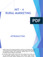 UNIT 4 - Rural Marketing (Part II) - SY-BBA-SEMESTER-3