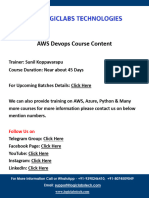 Sunil AWS Devops Course Content-1