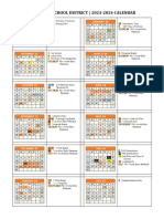 Centralia School District - 2023-2024 Calendar: August 23 February 24