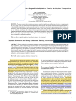 Processamento Implícito e Dependência Química