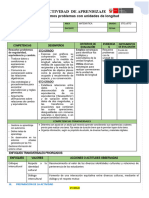 14 de AGOSTO - MAT - Problemas Con Unidades de Longitud - V CICLO