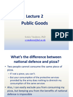 Lecture 2 - Public Goods