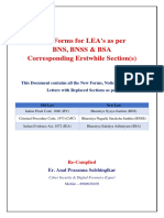 New Forrms For LEA's As Per BNS BSA & BNSS Corresponding Erstwhile Section(s) by Anal Salshingikar