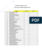 Form Pengambilan Nilai