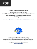 B.tech Syllabi - Branch-ECE-VLSI, 2022 Regulations