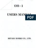 Mitaka Kohki OH1 User Manual