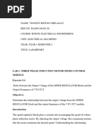 Electrical Machines Lab Report