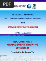 NEC Training To Gammon - Session 2 (12nov20)