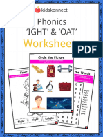 Phonics IGHT' OAT' Worksheets Sample