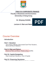 Lecture 6 - Risk and Return - Chapter 12