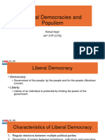 Liberal Democracies and Populism