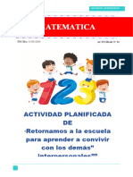 11 de Marzo. Matematica