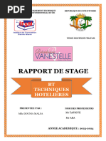 Rapport de Stage Hotel