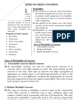 CH 3 Properties of Green Concrete