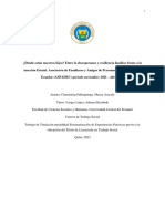 ¿Dónde están nuestros hijos? Entre la desesperanza y resiliencia familiar frente a la  inacción Estatal. Asociación de Familiares y Amigos de Personas Desaparecidas en  Ecuador (ASFADEC) periodo noviembre 2021 - abril 2022 