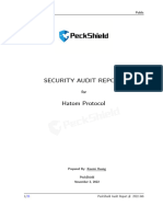 Peckshield X Hatom Security Report