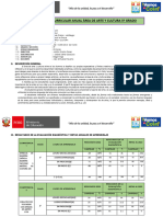 Programación Anual Quinto - Formato 2023