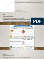 Preposiciones de Lugar en Inglés: In, On, Under, in Front Of, Behind, Between, Next To, Across From. (Prepositions of Place)