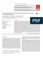 1 - Khandekar 2014 - Local Heat Transfer Measurement and Thermo-Fluid Characterization of A Pulsating Heat Pipe